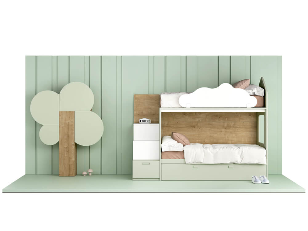 Litera para dormitorio juvenil - Antaix - Muebles en Madrid